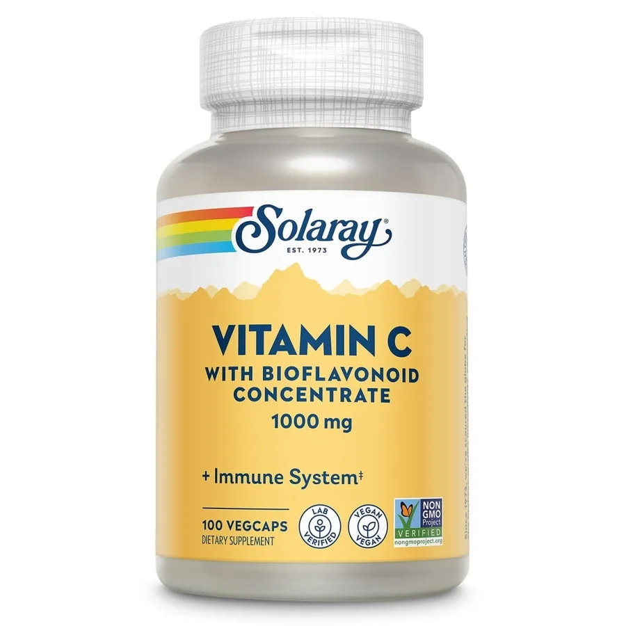 Solaray Vitamin C with Rose Hips, Acerola & Bioflavonoids 1000mg