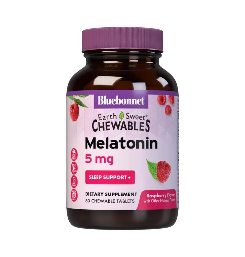 BLUEBONNET EARTHSWEET® CHEWABLES MELATONIN 5 mg RASPBERRY