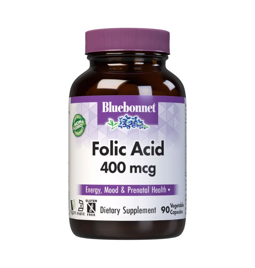 BLUEBONNET FOLIC ACID 400 mcg 90 VEG CAPS