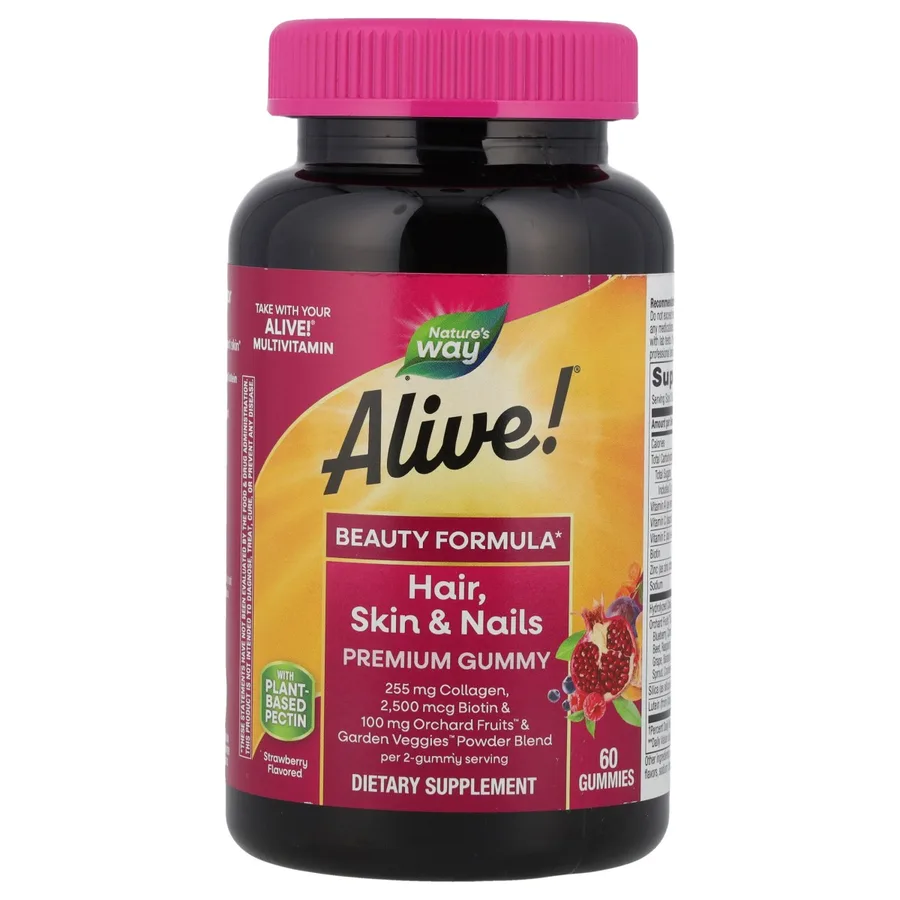 Alive hair skin nails 60gummies