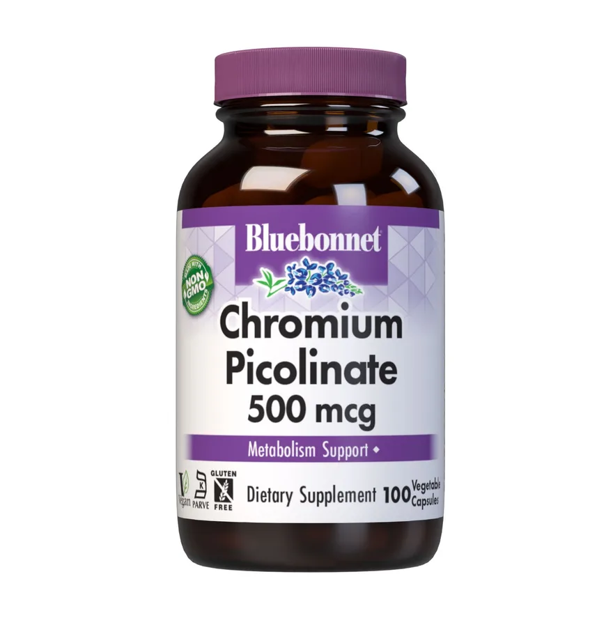 BLUEBONNET CHROMIUM PICOLINATE 500 mcg 100 VEG CAPS