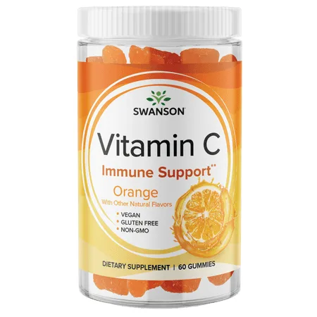Swanson Vitamin C Gummies - Orange 125 mg 60 Gummies