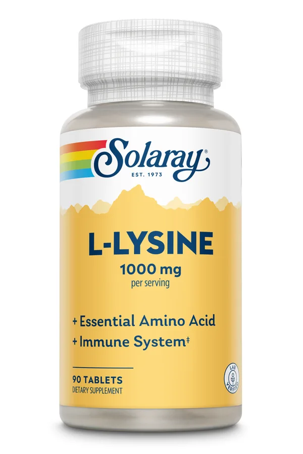 SOLARAY L-LYSINE W/VITAMIN C. B-6&ZINC
