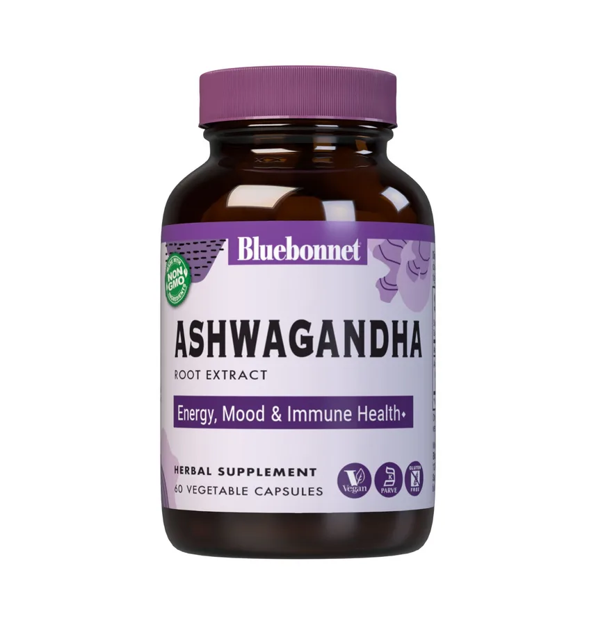 BLUEBONNET ASHWAGANDHA ROOT EXTRACT 60 VEG CAPS