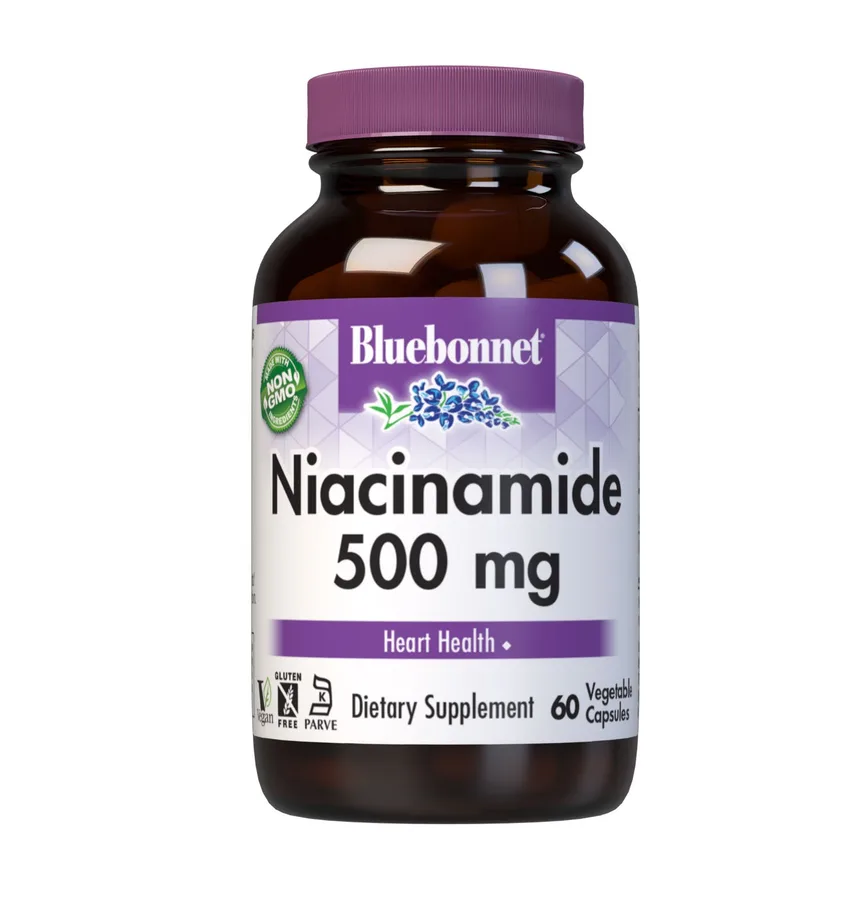 BLUEBONNET NIACINAMIDE 500 mg 60 VEG CAPS