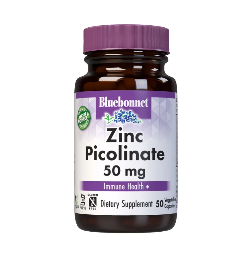 BLUEBONNET ZINC PICOLINATE 50 mg 50 VEG CAPS