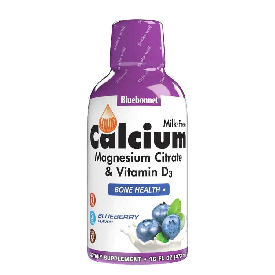 BLUEBONNET LIQUID CALCIUM MAGNESIUM CITRATE LEMON FLAVOR 16 FL OZ