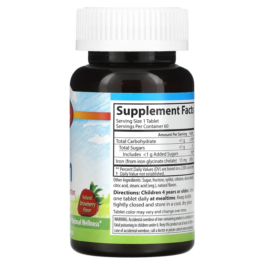 CARLSON Kids Chewable Iron 15 mg 60